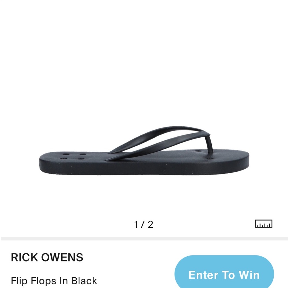 SOLD! Rick Owens thong sandal